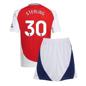 Arsenal Raheem Sterling #30 Domaci Dres za Dječji 2024-25 Kratak Rukavima (+ kratke hlače)